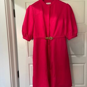 Calvin Klein Vibrant Pink Dress with Belt